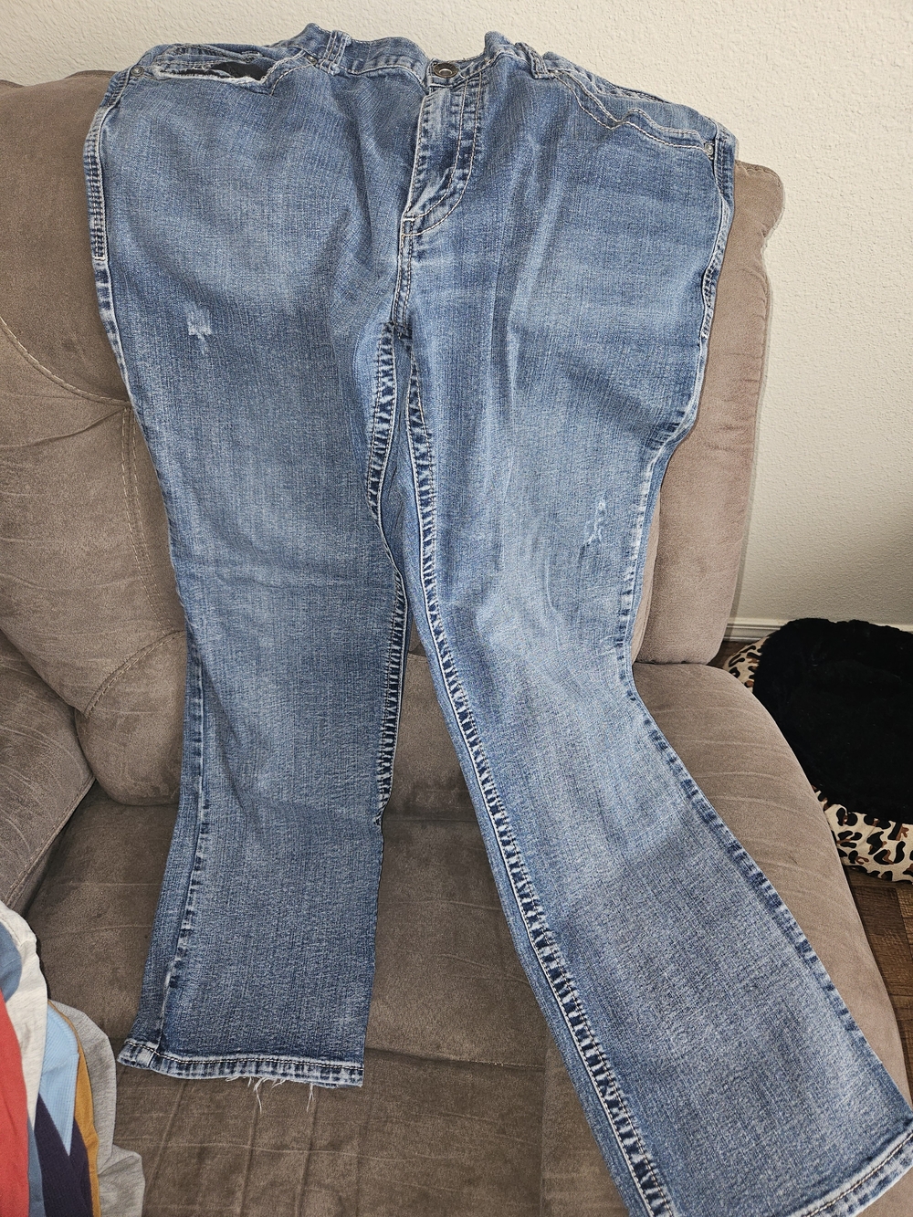 Classic Men's Light Blue Jeans - Casual Straight Fit